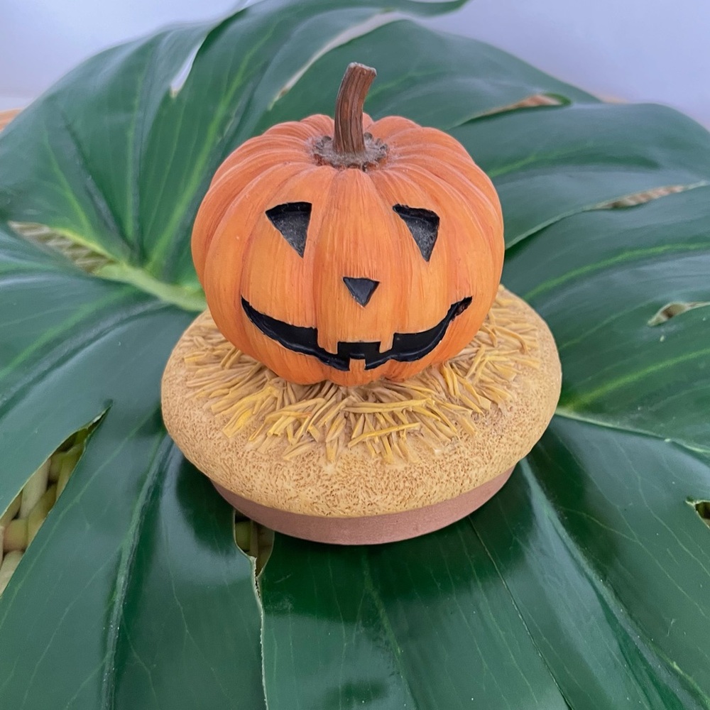Our America Jack-O-Lantern Pumpkin Halloween Candle Topper perfect for Fall